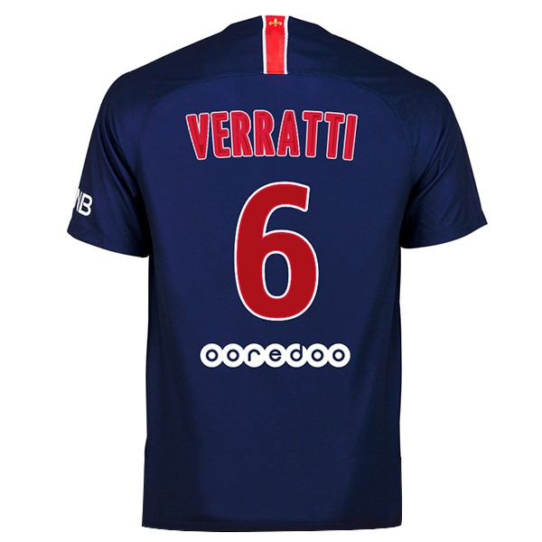 Camiseta Paris Saint Germain 1ª Verratti 2018-2019 Azul